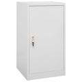 vidaXL, vidaXL Sattelschrank Hellgrau 53x53x105 cm Stahl