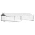 vidaXL, vidaXL Outdoor-Hundezwinger mit Dach 600x300x150 cm
