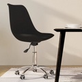 vidaXL Esszimmerstuhl Drehbar Schwarz Stoff
