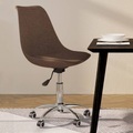 vidaXL Esszimmerstuhl Drehbar Taupe Stoff