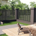 vidaXL, vidaXL Lamellenzaun WPC 180x180 cm Schwarz
