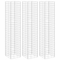 vidaXL Gabionen-Hochbeete 3 Stk. 30x30x150 cm Eisen