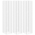 vidaXL Gabionen-Hochbeete 3 Stk. 30x30x200 cm Eisen