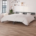 vidaXL, vidaXL Massivholzbett Grau Kiefer 180x200cm UK Super King