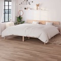 vidaXL Massivholzbett Kiefer 200x200 cm