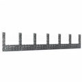 vidaXL Gabionenkorb U-Form mit 7 Säulen Eisen 740x20x150 cm
