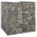 vidaXL Gabionenwand für Mülltonnen Verzinkter Stahl 110x100x110 cm