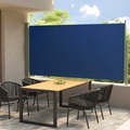 vidaXL Seitenmarkise Ausziehbar 160x300 cm Blau