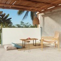 vidaXL Seitenmarkise Ausziehbar 117x300 cm Creme
