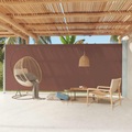 vidaXL Seitenmarkise Ausziehbar 220x600 cm Braun