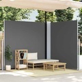 vidaXL Seitenmarkise Ausziehbar Anthrazit 220x600 cm