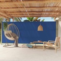vidaXL Seitenmarkise Ausziehbar 220x500 cm Blau