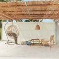vidaXL Seitenmarkise Ausziehbar 200x600 cm Creme