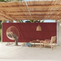 vidaXL Seitenmarkise Ausziehbar 200x600 cm Rot