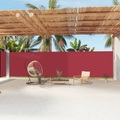 vidaXL Seitenmarkise Ausziehbar Rot 200x1200 cm