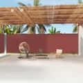 vidaXL Seitenmarkise Ausziehbar Braun 220x1200 cm