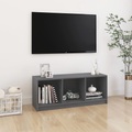 vidaXL TV-Schrank Grau 104x33x41 cm Massivholz Kiefer