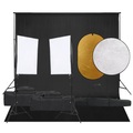 vidaXL, vidaXL Fotostudio-Set mit Beleuchtung, Hintergrund und Reflektor