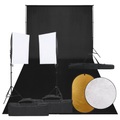 vidaXL, vidaXL Fotostudio-Set mit Beleuchtung, Hintergrund und Reflektor