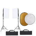 vidaXL, vidaXL Fotostudio-Set mit Beleuchtung und Reflektor