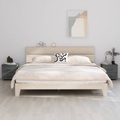vidaXL Nachttische 2 Stk. Dunkelgrau 40x35x44,5 cm Massivholz Kiefer