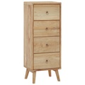 vidaXL, vidaXL Kommode 40x30x100 cm Massivholz Teak