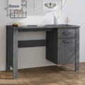 vidaXL Schreibtisch HAMAR Dunkelgrau 113x50x75 cm Massivholz Kiefer