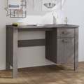 vidaXL Schreibtisch Hellgrau 113x50x75 cm Massivholz Kiefer