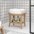 vidaXL, vidaXL Duschbank 50x35x45 cm Massivholz Teak