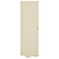 vidaXL Kunststoffschrank 40x43x164 cm Holzdesign Weiß