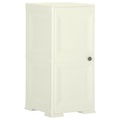 vidaXL Kunststoffschrank 40x43x85,5 cm Holzdesign Creme