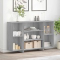 vidaXL Sideboard Grau Sonoma 120x30x75 cm Holzwerkstoff