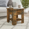 vidaXL Couchtisch Räuchereiche 40x40x42 cm Holzwerkstoff