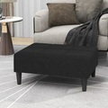 vidaXL Hocker Schwarz Mikrofasergewebe