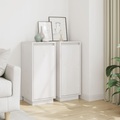 vidaXL Sideboards 2 Stk. Weiß 31,5x34x75 cm Massivholz Kiefer