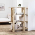 vidaXL Bücherregal/Raumteiler Sonoma-Eiche 100x30x123,5 cm