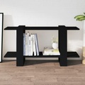 vidaXL Bücherregal Schwarz 100x30x51 cm Holzwerkstoff