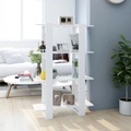 vidaXL Bücherregal/Raumteiler Weiß 80x30x123,5 cm