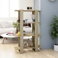 vidaXL Bücherregal/Raumteiler Sonoma-Eiche 80x30x123,5 cm