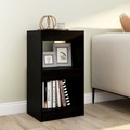 vidaXL Bücherregal/Raumteiler Schwarz 40×30×72cm