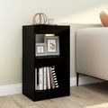 vidaXL Bücherregal/Raumteiler Schwarz 40×30×72cm