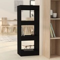 vidaXL Bücherregal/Raumteiler Schwarz 40x30x103 cm Holzwerkstoff