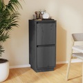 vidaXL Sideboard Grau 31,5x34x75 cm Massivholz Kiefer