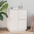 vidaXL Sideboard Weiß 60x34x75 cm Massivholz Kiefer