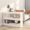vidaXL Bücherregal/Raumteiler Weiß 100x30x72 cm