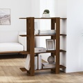 vidaXL Bücherregal/Raumteiler Braun Eichen-Optik 100×30×123,5 cm
