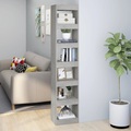 vidaXL Bücherregal/Raumteiler Betongrau 40x30x198 cm