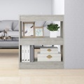 vidaXL Bücherregal/Raumteiler Betongrau 60x30x72 cm