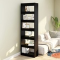vidaXL Bücherregal/Raumteiler Schwarz 60x30x198 cm