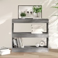 vidaXL Bücherregal/Raumteiler Grau Sonoma 80x30x72 cm